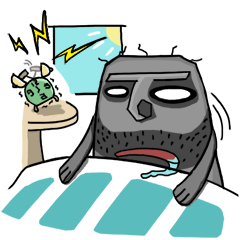 [LINEスタンプ] A stoneman comes from nowhereの画像（メイン）