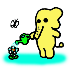 [LINEスタンプ] ちょこっとぞうさん