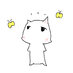 [LINEスタンプ] 白猫さんの生活の画像（メイン）