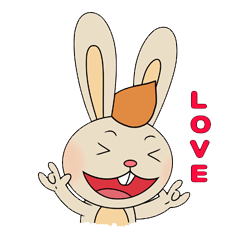 [LINEスタンプ] RABBYの画像（メイン）