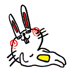 [LINEスタンプ] でっぱうさぎさんの画像（メイン）