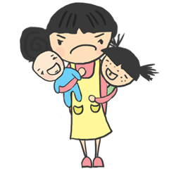 [LINEスタンプ] Stickers for typical stay-at-home mom