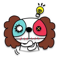 [LINEスタンプ] ゾンビドッグいぬわんこ