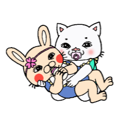 [LINEスタンプ] ニャロリンベイビーズ