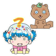 [LINEスタンプ] ラスボスくーちゃんとお友達まめぽんの画像（メイン）