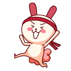 [LINEスタンプ] 紅耳うさぎの日本の年中行事