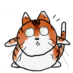 [LINEスタンプ] つぶやき猫の画像（メイン）