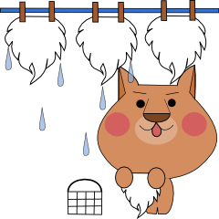 [LINEスタンプ] 付けヒゲぽんちゃんの画像（メイン）