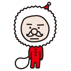 [LINEスタンプ] きまじめサンタ。