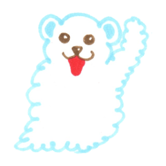 [LINEスタンプ] ぼく、しろくもん！