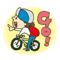 [LINEスタンプ] 自転車のりよの画像（メイン）