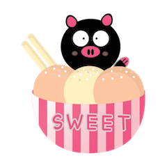 [LINEスタンプ] Rosie Piggy