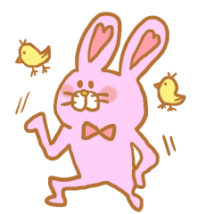 [LINEスタンプ] らくがき風ウサギ様