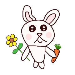 [LINEスタンプ] うさぎのパピーの画像（メイン）