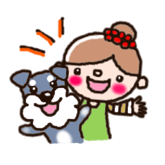 [LINEスタンプ] パン太郎と花子