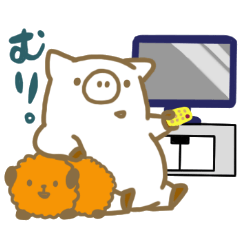 [LINEスタンプ] ぶたしゃんがしゃべった！の画像（メイン）