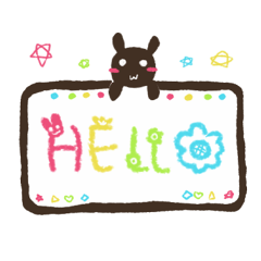 [LINEスタンプ] Animals' Whiteboard