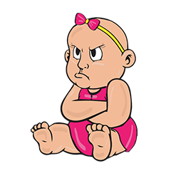 [LINEスタンプ] Cute ＆ Fat Babies (EN)