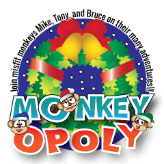 [LINEスタンプ] MonkeyOpoly Christmas ＆ New Years