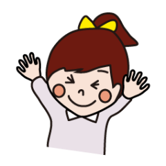 [LINEスタンプ] A little girlの画像（メイン）