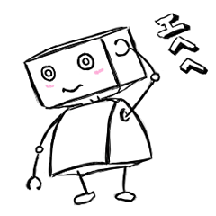 [LINEスタンプ] かわいいロボットの画像（メイン）