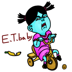 [LINEスタンプ] エイリアン いもうと(E.T.BABY5)