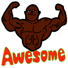 [LINEスタンプ] AWESOME！！の画像（メイン）