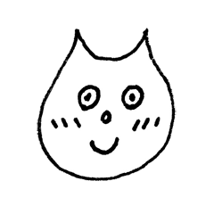 [LINEスタンプ] ねこ顔びよーんの画像（メイン）