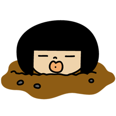 [LINEスタンプ] おかっぱサホちゃんの画像（メイン）