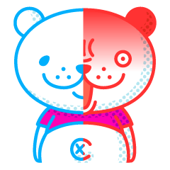 [LINEスタンプ] 裏クマの画像（メイン）