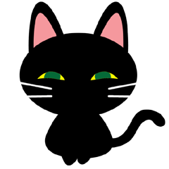 [LINEスタンプ] 紀州の黒猫くろにゃん