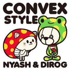 [LINEスタンプ] コンベックス（ニャッシュ＆ディロッグ）