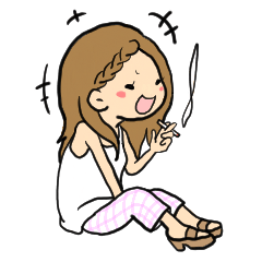 [LINEスタンプ] テキトー大人女子の時間。