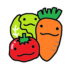 [LINEスタンプ] 辛口あんにゅい野菜の画像（メイン）