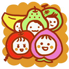 [LINEスタンプ] くだものだって生きているの画像（メイン）