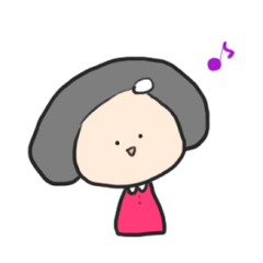 [LINEスタンプ] 女の子とカエル