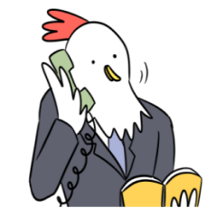 [LINEスタンプ] 会社員鶏太の画像（メイン）