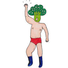 [LINEスタンプ] Broccoli Wrestlerの画像（メイン）