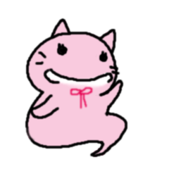 [LINEスタンプ] ねこ にゃんこ ゴーストのスタンプの画像（メイン）