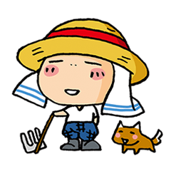 [LINEスタンプ] みやのん村の村長さん