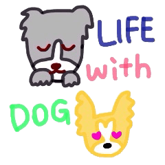 [LINEスタンプ] 犬のいる生活