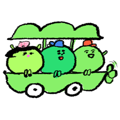 [LINEスタンプ] Pea's peaceful life！の画像（メイン）