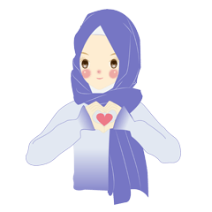 [LINEスタンプ] lovely Hijabiの画像（メイン）