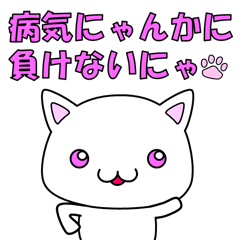 [LINEスタンプ] 病気にゃんかに負けないにゃ！の画像（メイン）