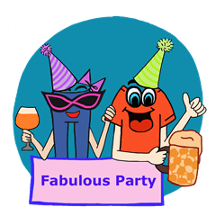 [LINEスタンプ] Mr. Fabulous T-sirt ＆ Ms. Fabulous Jeanの画像（メイン）