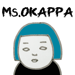 [LINEスタンプ] Ms. おかっぱの画像（メイン）