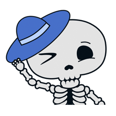 [LINEスタンプ] Ripper - the skeleton - you missed ！の画像（メイン）
