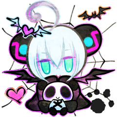 [LINEスタンプ] ♡android×panda♡