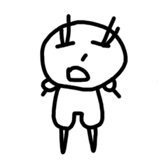 [LINEスタンプ] 4歳のお絵かき