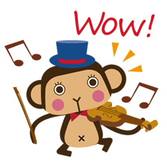 [LINEスタンプ] Saru Saru musica